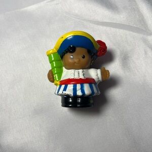 Vintage 2005 Fisher Price Little People Pirate Boat Captain Boy Figure Toy